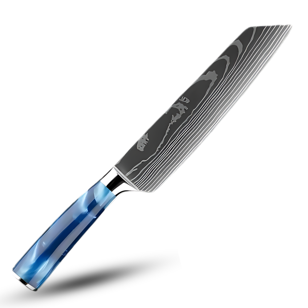 Ocean Blue Japanese Knives -Kiritsuke Knife- Chef's Knife 8 inch/19 cm - Ozerty