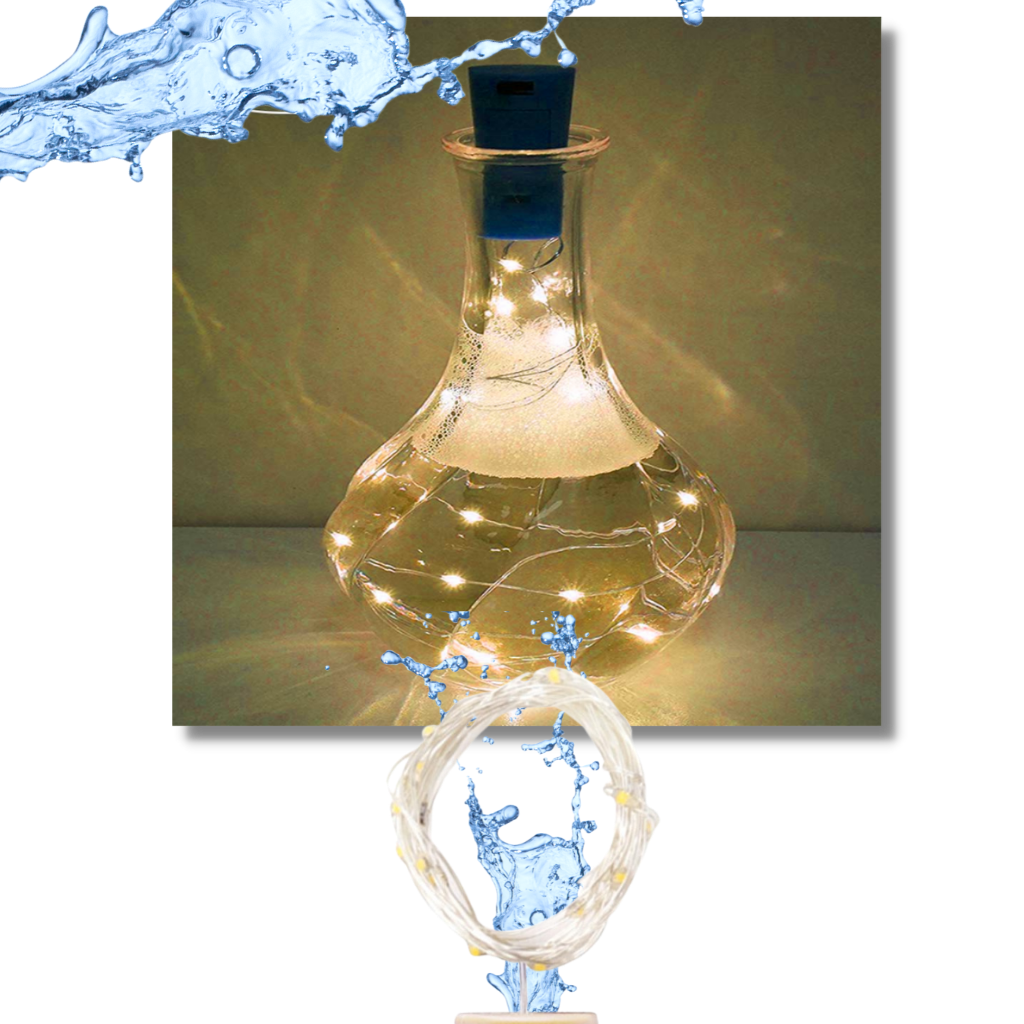 Bottle string LED light with cork (pack of 3) - Ozerty