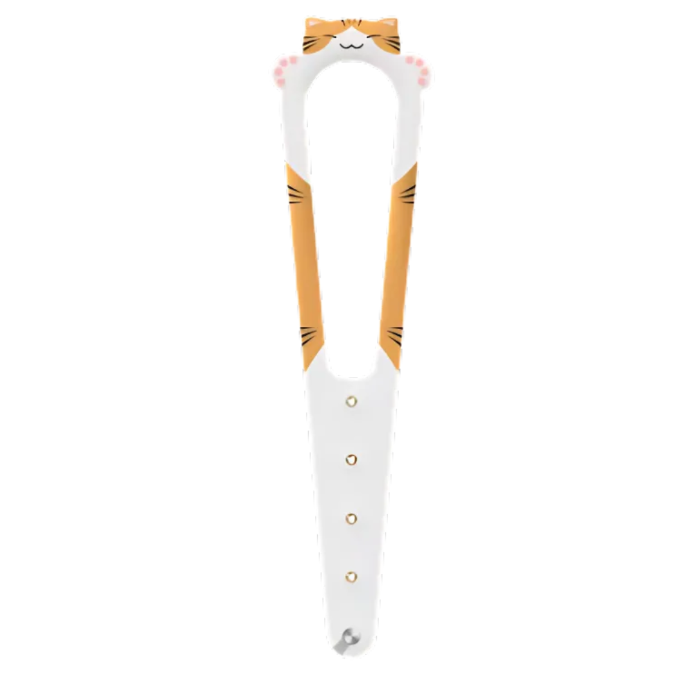 Innovative Door Latch For Cats -White Orange - Ozerty